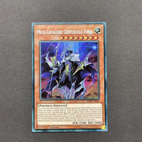 Yu-Gi-Oh Extreme Force - (ITALIAN EXFO-ENIT020) Mekk-Knight Purple Nightfall - EXFO-EN020 - Used Secret Rare card