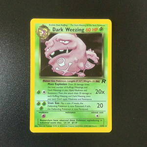 Pokemon Team Rocket - Dark Weezing - 14/82 - New Holo Rare card
