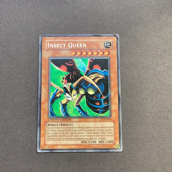Yu-Gi-Oh Collectors Tin   1 - Insect Queen (Collector Tin Set 3) - CT1-EN005*U - Used Secret Rare card