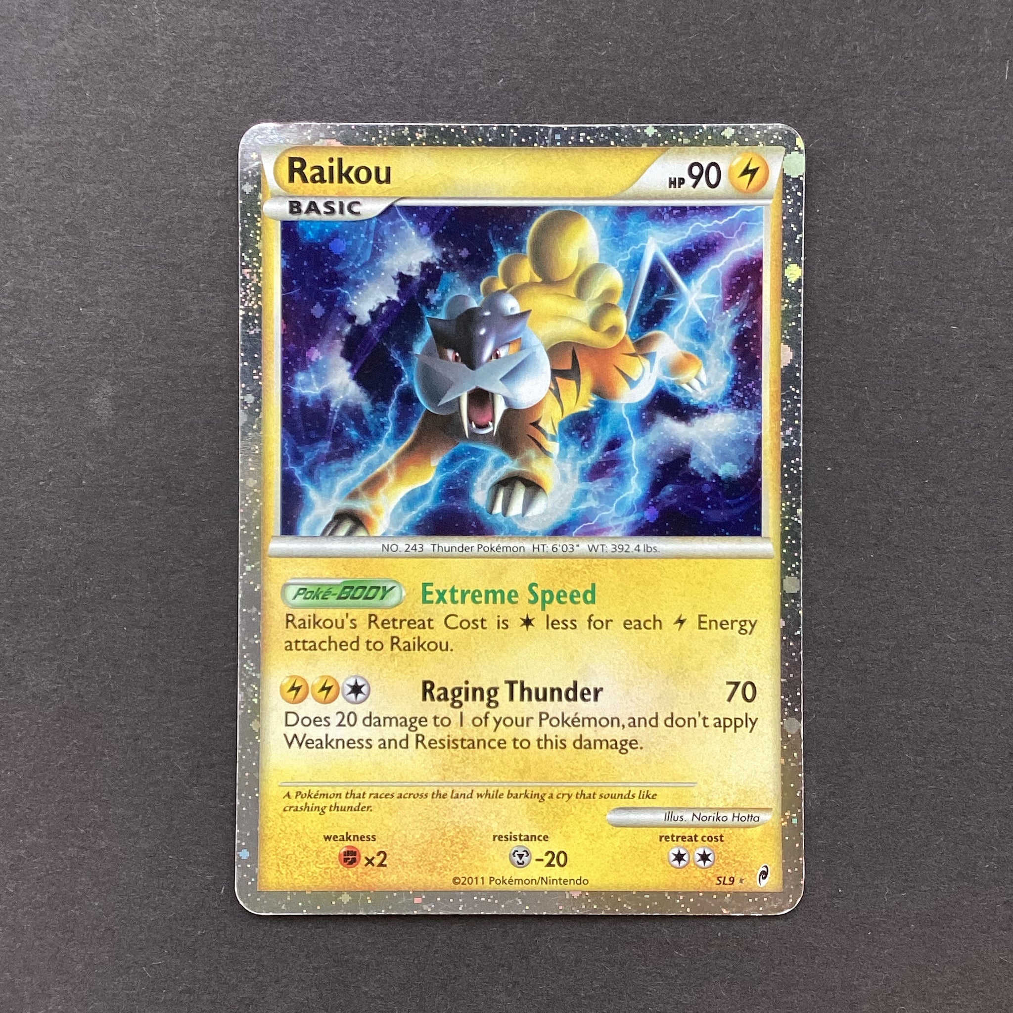 rare raikou card Pokemon Call Of Legends - Raikou - SL9