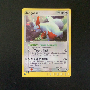 Pokemon EX Sandstorm - Zangoose - 014/100 - Used Holo Rare card