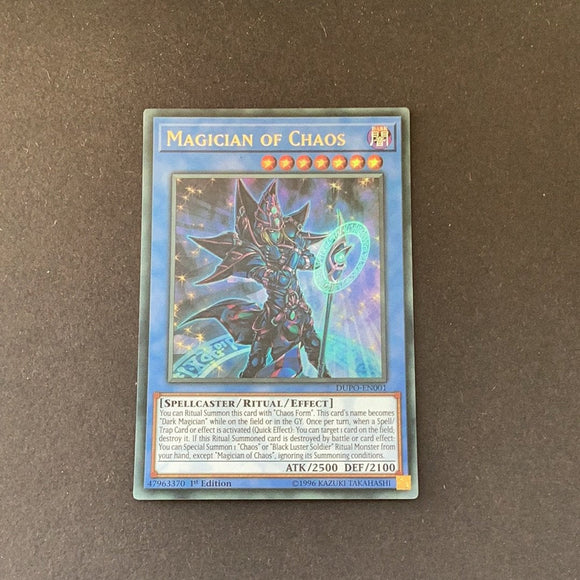 Yu-Gi-Oh Duel Power - Magician of Chaos - DUPO-EN001 - Used Ultra Rare Card Empire Yu-Gi-Oh Duel Power - Magician of Chaos - DUPO-EN001 - Used Ultra Rare Card Empire