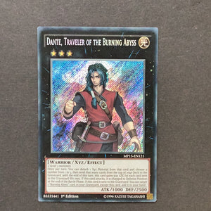 Yu-Gi-Oh Mega Tin Packs 2015 - Dante, Traveler of the Burning Abyss - MP15-EN121 - Used Secret Rare card