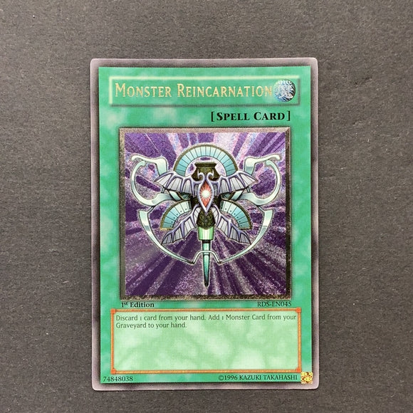 Yu-Gi-Oh Rise of Destiny -  Monster Reincarnation - RDS-EN045u*U - Used Ultimate Rare card