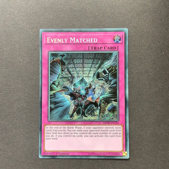 evenly matched yugioh card Yugioh Evenly Matched MP18-EN154 1st Edition – Card Empire