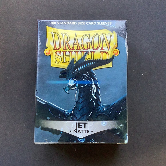 Dragon Shield - 100 Standard size card sleeves - Jet Matte