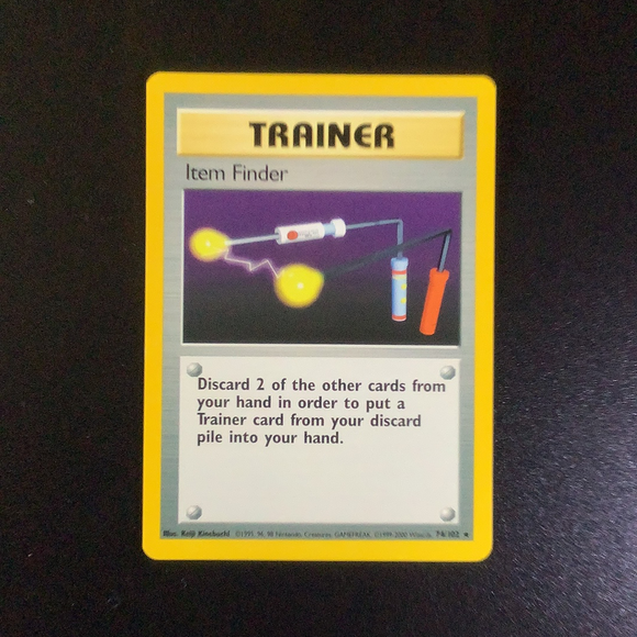 Pokemon Base Set 1 - Item Finder - 074/102 - Used Rare card