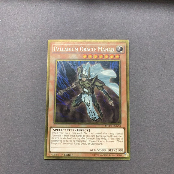 Yu-Gi-Oh! Palladium Oracle Mahad MVP1-ENG53 1st edition Gold Rare Near Card Empire Yu-Gi-Oh! Palladium Oracle Mahad MVP1-ENG53 1st edition Gold Rare Near Card Empire