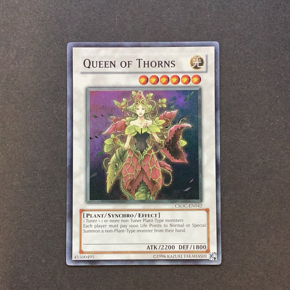 Yu-Gi-Oh Crossroads of Chaos - Queen Of Thorns - CSOC-EN042 - Used Super Rare card