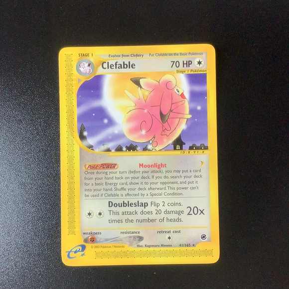 Pokemon Expedition - Clefable - 041/165 - As New Rare card
