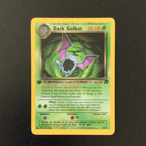 Pokemon Team Rocket - Dark Golbat (1st Edition) - 024/82 - Rare card
