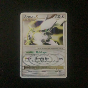 Pokemon Arceus - Arceus Lv.X - 096/99*U - Used Holo Rare card