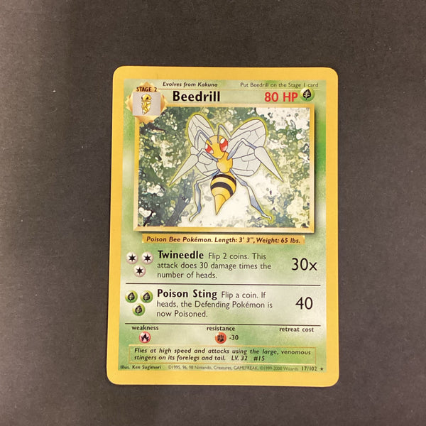Pokemon Base Set 1 - Beedrill - 17/102