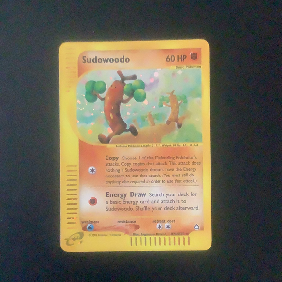 *Pokemon Aquapolis - Sudowoodo - H24/H32 - Used Holo Rare card