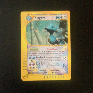 *Pokemon Aquapolis - Kingdra - 148/147 - Used Holo Rare card