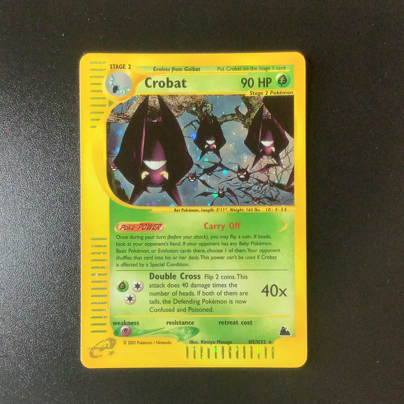 *Pokemon Skyridge - Crobat - H05/H32 - New Holo Rare card