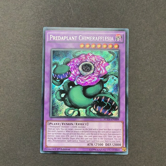 Yu-Gi-Oh Fusion Enforcers - Predaplant Chimerafflesia - FUEN-EN009 - As New Secret Rare card