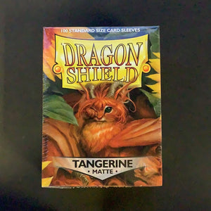 Dragon Shield - 100 Standard size card sleeves - Tangerine Matte
