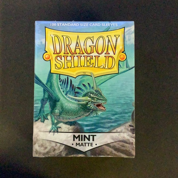 Dragon Shield - 100 Standard size card sleeves - Mint Matte