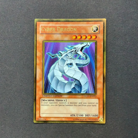 Yu-Gi-Oh Gold Series 1 -  Cyber Dragon - GLD1-EN022*U - Used Gold Rare card