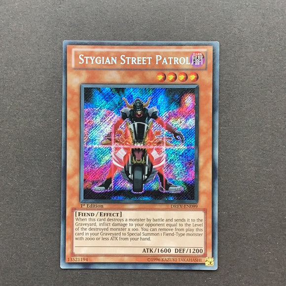 Yu-Gi-Oh Duelist Revolution - Stygian Street Patrol - DREV-EN099 - Used Secret Rare card