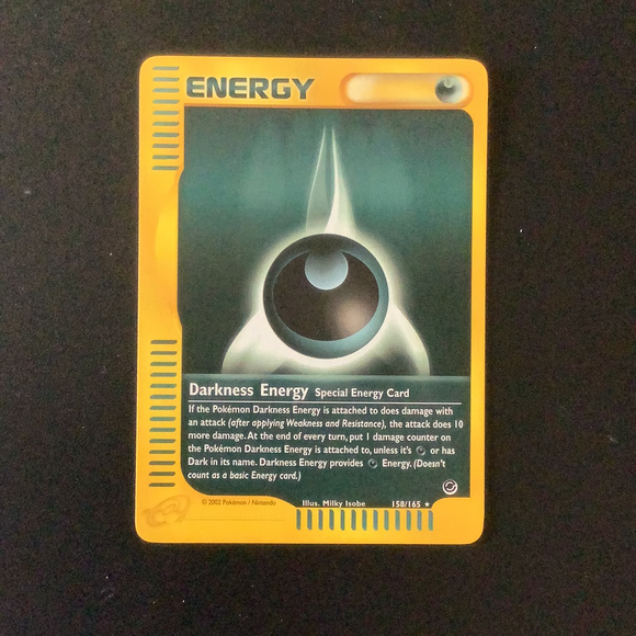 *Pokemon Expedition - Darkness Energy - 158/165 - As New Rare card