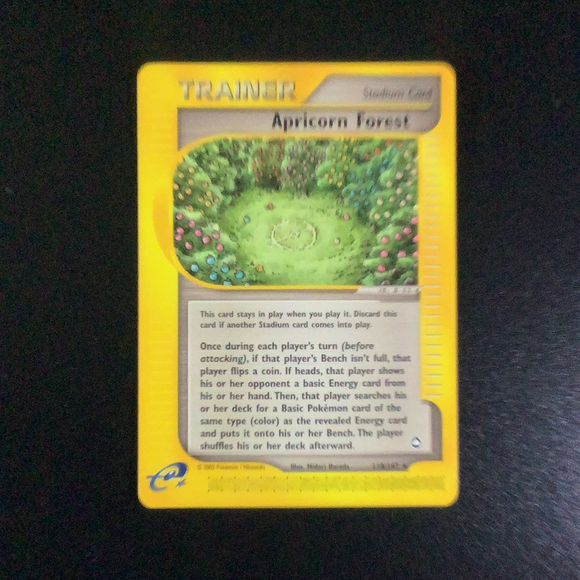 *Pokemon Aquapolis - Apricorn Forest - 118/147 - As New Rare card