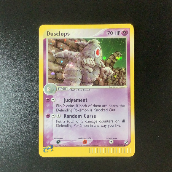 Pokemon EX Sandstorm - Dusclops - 004/100 - New Holo Rare card