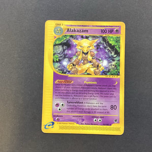 Pokemon E Series Expedition Base Set - Alakazam - 33/165 - Used Rare Card