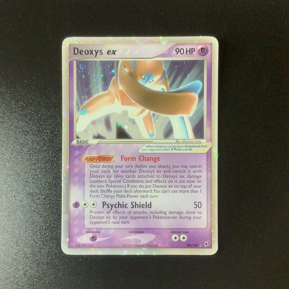 Pokemon Ex: Deoxys - Deoxys Ex (99) - 099/107*U-010991 - Used Ex Rare card