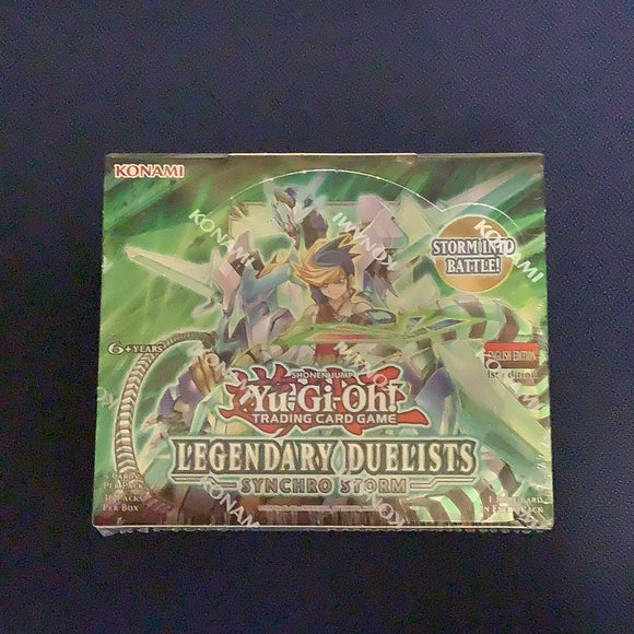Yu-Gi-Oh FACTORY SEALED Booster Box - Legendary Duelists Synchro Storm - 1st Edition