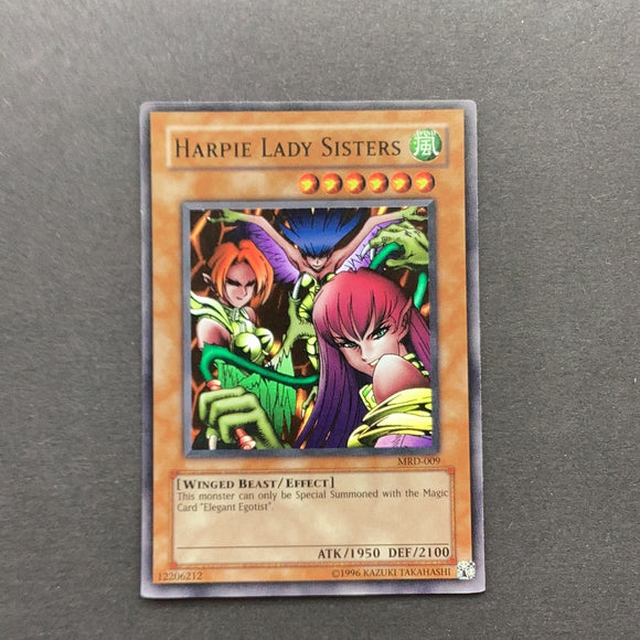 Yu-Gi-Oh Metal Raiders -  Harpie Lady Sisters - MRD-009 - As New Super Rare card