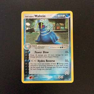 Pokemon Team Magma Vs. Team Aqua - Team Aqua's Walrein - 06/95-011591 - Used Holo Rare card