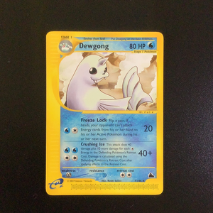 *Pokemon Skyridge - Dewgong - 007/144 - As New Rare card
