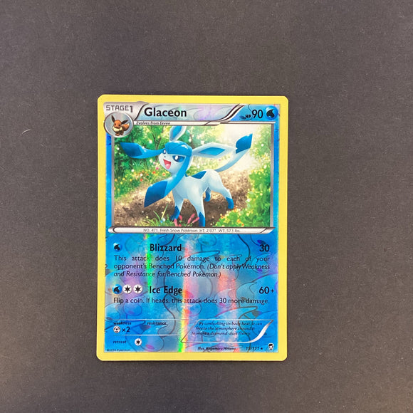 Pokemon X & Y Furious Fists - Glaceon - 19/111 - As New Rare Reverse Holo Card
