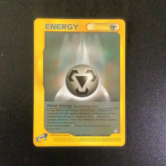 *Pokemon Aquapolis - Metal Energy - 143/147 - As New Rare card