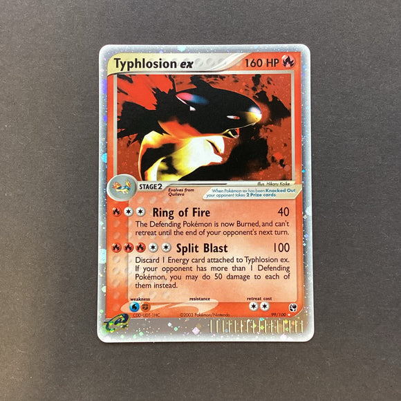 *Pokemon EX Ruby & Sapphire EX Sandstorm - Typhlosion EX - 99/100 - Used Rare Holo Card