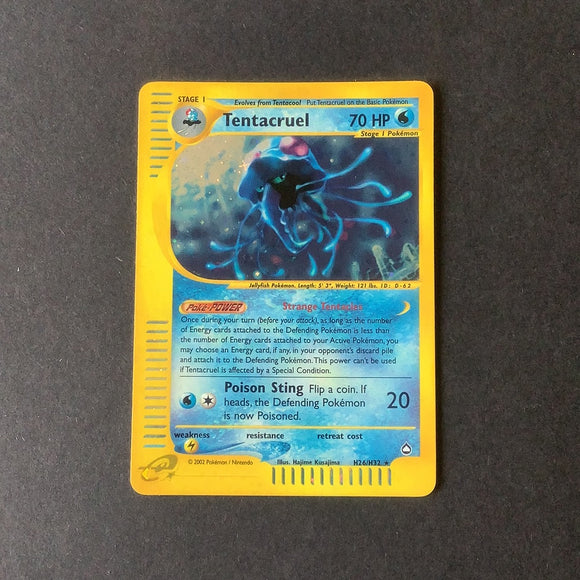 *Pokemon Aquapolis - Tentacruel - H26/H32 - Used Holo Rare card