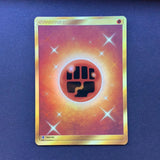 Pokemon Sun & Moon Guardians Rising - Fighting Energy - 169/145 - As New Gold Secret Rare Holo Full Art Card