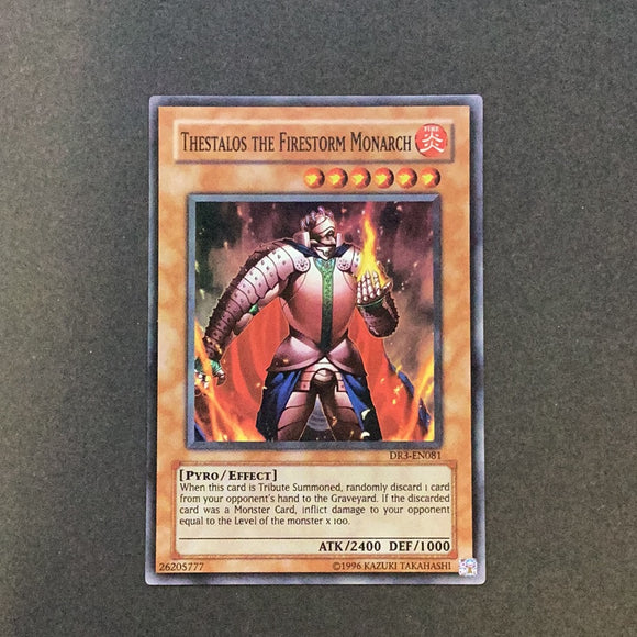 Yu-Gi-Oh Dark Revelations 3 - Thestalos The Firestorm Monarch - DR3-EN081-LY143 - Used Super Rare card