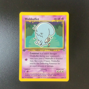 Pokemon Neo Discovery - Wobbuffet (1st Edition) - 035/75 - Used Rare card