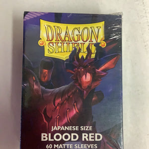 Dragon Shield - 60 Japanese size card sleeves - Blood Red Matte