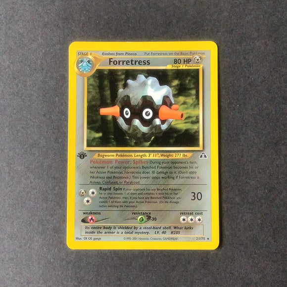 *Pokemon Neo Discovery - Forretress  (1st Edition) - 021/75-011010 - As New Rare card