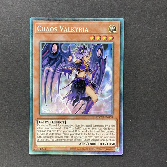 Yu-Gi-Oh! Chaos Valkyria TOCH-EN008 Collector’s Rare Unlimited Near Mint