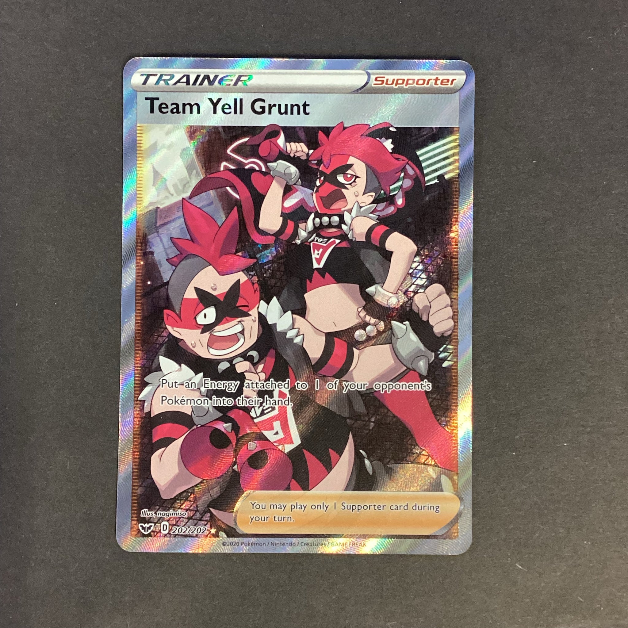 team yell grunt pokemon card price Pokemon Sword & Shield Base Set - Team Yell Grunt - 202/202