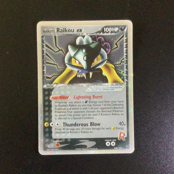 *Pokemon Ex: Deoxys - Rocket's Raikou Ex - 108/107-010990 - As New Ex Rare card