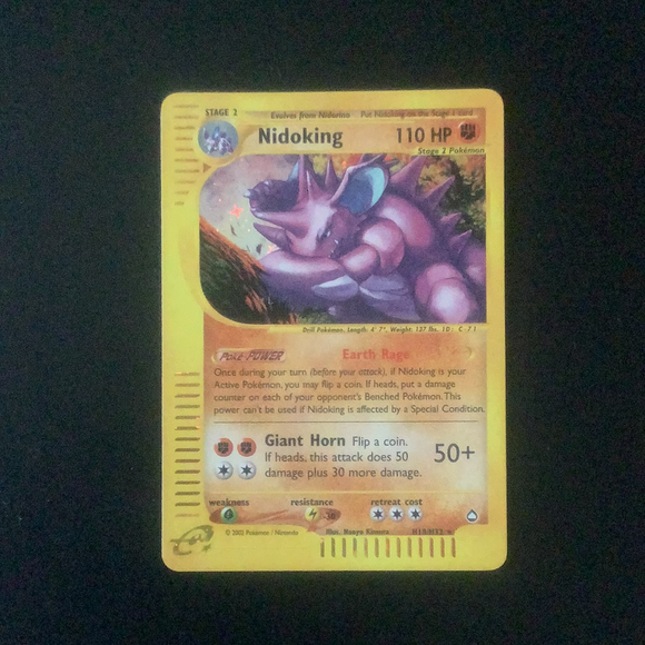 *Pokemon Aquapolis - Nidoking - H18/H32 - Used Holo Rare card