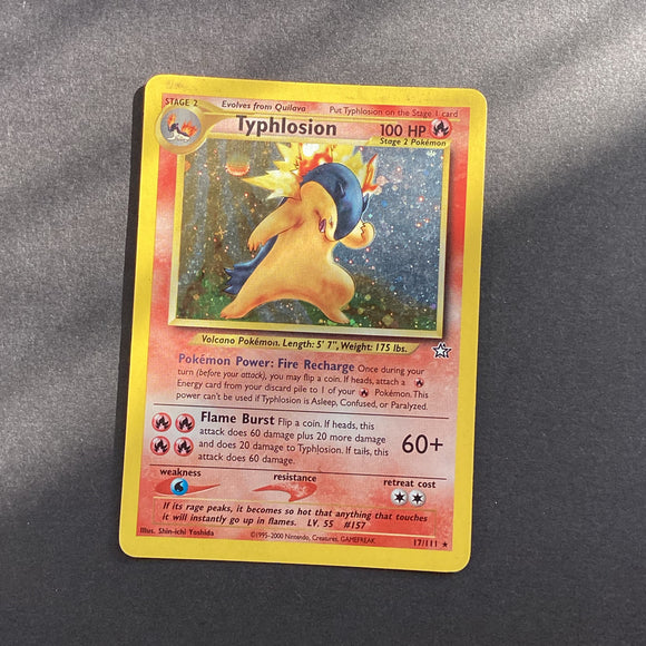 Pokemon Neo Genesis - Typhlosion - 17/111 - Used Rare Holo Card Card Empire Pokemon Neo Genesis - Typhlosion - 17/111 - Used Rare Holo Card Card Empire