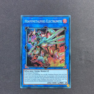 Yu-Gi-Oh! Heavymetalfoes Electrumite EXFO-EN098 1st edition Secret Rare Used Condition