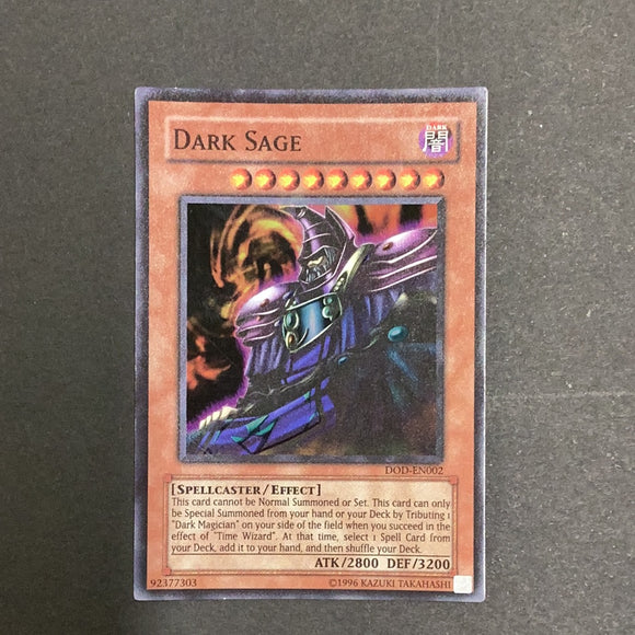 Yu-Gi-Oh - Dawn of Destiny - Dark Sage - DOD-EN002 - Used Super Rare c Card Empire Yu-Gi-Oh - Dawn of Destiny - Dark Sage - DOD-EN002 - Used Super Rare c Card Empire